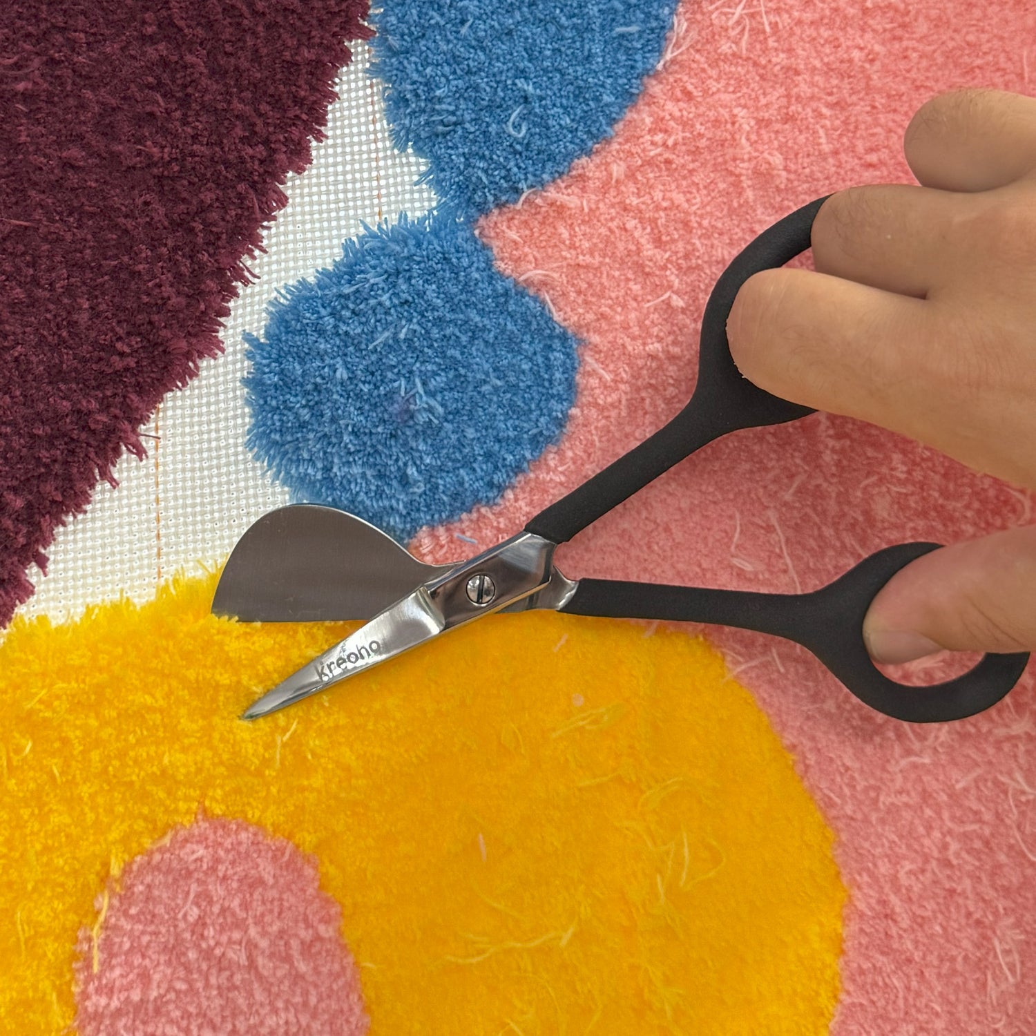 Forbici Duckbill per destrimani Tufting Kreoho®