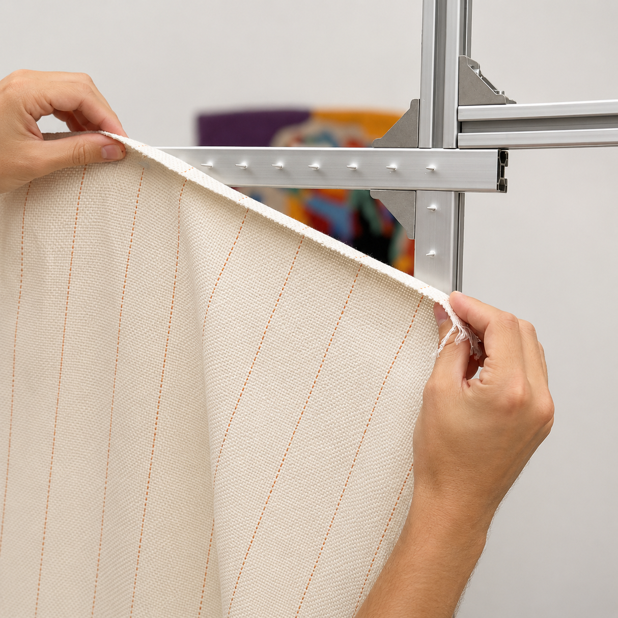 Tela Tufting Primaria – Blanca | Kreoho®