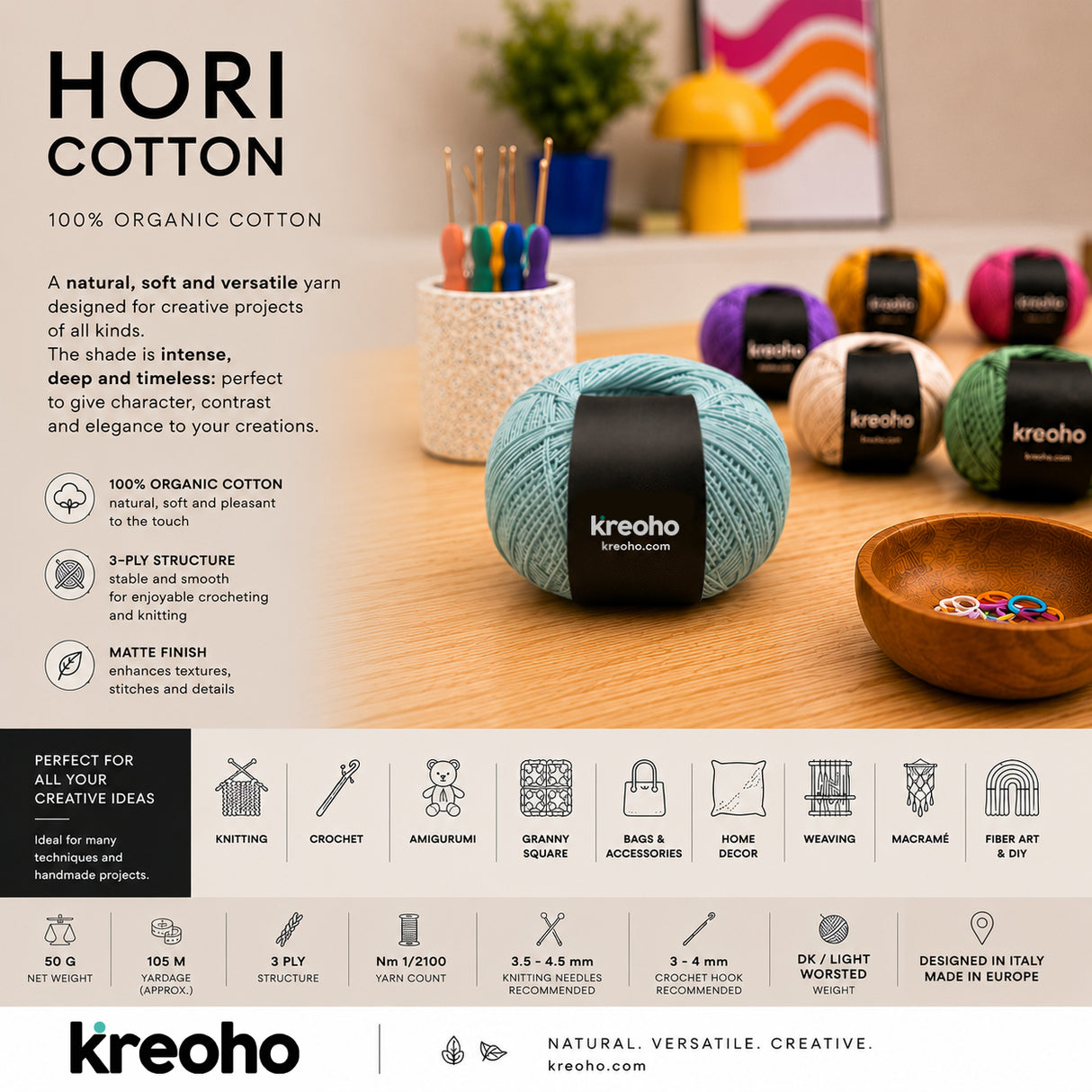 Kreoho Yarn Hori Cotton Data Sheet