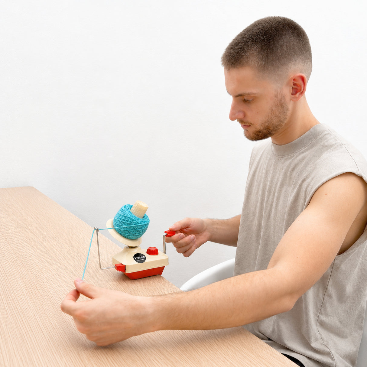 Manual Yarn Cake & Ball Winder Kreoho®