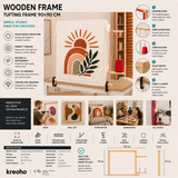 Desk Wood Tufting Frame 90x90 Kreoho - Technical Data Sheet