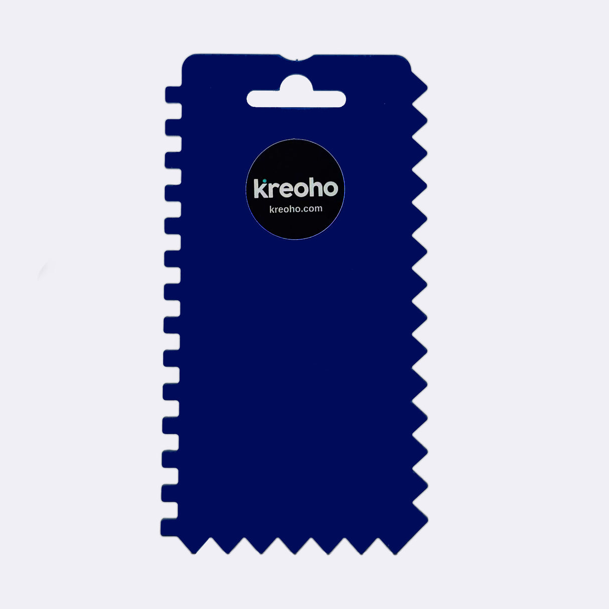 Espátula Dentada Kreoho® - Azul 14x7cm