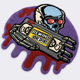 REWIND OR DIE! – Handmade Horror Tufted Rug