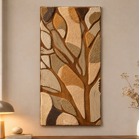 Welcome Autumn - Mixed Media Textile Wall Art