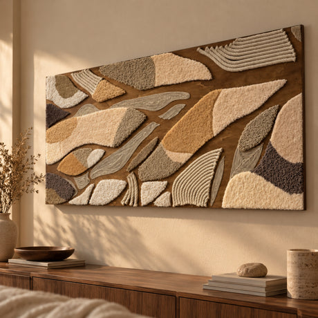 Welcome Autumn - Mixed Media Textile Wall Art